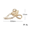 Große Schmetterlings-Haarklammer aus Goldmetall für dickes Haar, 10,8 cm Haargreifer Clip - Gold E6506