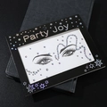 Holographic butterfly face gems with iridescent rhinestones for party eye makeup stickers - HF-108 White