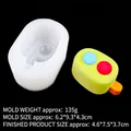 Silicone popsicle mold B1133 for DIY candles and chocolate with 4.6x7.5cm finished size - Double Dot Design (1#B1133) / Clear
