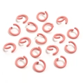 Anellini aperti in metallo rosa per la creazione di gioielli fai da te e collane - Rosso Anguria (anello Aperto)