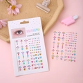 Face gems and 3D nail art stickers set with colorful teardrop pearls and rhinestones - Small Foot Colorful