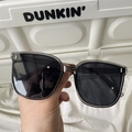 Outdoor cycling sports sunglasses with gray translucent frame and dark protective lenses - Vertical Studs Transparent Gray