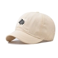 Cappello parasole beige ad asciugatura rapida con texture a nido d'ape e logo ricamato - Regolabile / Beige (Traspirante)