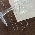 Minimalist S925 sterling silver Italian snake chain necklace on glass for women - Snake Bone Single Chain