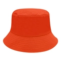 Quick-dry orange bucket hat with a wide brim and detailed stitching for outdoor sun protection - M (56-58cm) / Orange