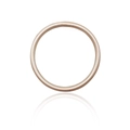 Bracciale rigido oro champagne minimalista con trama in seta liscia e finitura lucida - Bracciale rigido liscio oro champagne (30019)