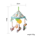Rotating forest animals baby mobile with sloth, monkey, and tiger plush toys - Tropical Rainforest Mobile
