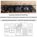 Black velvet jewelry display set for necklaces and rings in a 114x48x18cm counter arrangement - Black Jewelry Display Set 4
