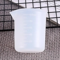 Transparent 100ml silicone measuring cup with clear scale marks for DIY resin casting - 56067 Bag Packaged 100ml Cup
