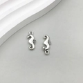 Antique silver sea horse alloy pendants for DIY jewelry making sea life charms - Antique Silver Ocean Seahorse 7*17mm