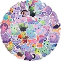 Set di 50 adesivi impermeabili di gatti galattici colorati per decorazione bagagli - 50 pezzi/confezione - Gatti galattici