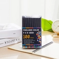 Set of 100 colors 0.4mm fine tip fineliner pens for professional drawing and sketching - 100 Colors Set