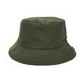 Détail du chapeau bob vert foncé avec coutures renforcées sur le bord du chapeau - M (56-58cm) / Vert Militaire