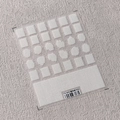 White lace grid nail art sticker TS-3602 with ultra-thin adhesive backing design - TS-3602 White Lace Lattice