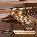 Luxury gold aluminum alloy hanger 41x20.5cm with non-slip notches for coats - Luxury Gold【1.2cm】
