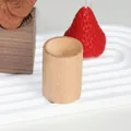 Natural wood cylindrical essential oil diffuser base with a smooth concave top design - Beech 3*4 Round Diffuser