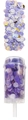 Spara coriandoli push-pop con cerchi di carta velina viola e oro per feste - Serie Viola