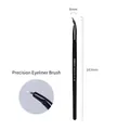 Fine angled eyeliner brush with 143mm matte black handle and soft synthetic bristles - 857 Angled Eyeliner Brush