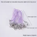 Cordino viola per cellulare con chiusura a moschettone, 6,5 cm per fai da te - Cinghie Per Cellulare Color Lilla Chiaro - 1 Dozzina (100 Cinghie)