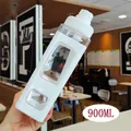 Detail showing a white square 900ML sports water bottle with a convenient carrying handle - White (900ml)