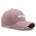 Purple cotton baseball cap with 3D emi SUPERIOR embroidery for large head sizes - Pink