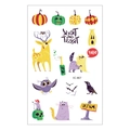 Tatuaggi temporanei Halloween per bambini con zucche e procioni, modello EC-807 - Modelli di Halloween Animali Cartoni Animati (EC-807)