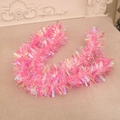 Iridescent pink Christmas tinsel garland for festive tree and party background decor - Sequin Style / Pink