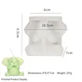 Molde de silicona de elefante 3D para velas DIY y resina con modelo de ejemplo listo - Elefante Tapándose la Boca