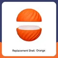 Electric bird cat toy replacement shell in orange color with spiral texture - Orange Replacement Shell