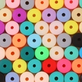 Perline piatte in argilla polimerica in colori misti per creazione di gioielli e fai da te - Multicolore Misto