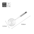 Schiumarola in acciaio inox misura 12 con rete da 11,5 cm e manico lungo da 30,8 cm - 12 Pollici / 12#