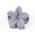 Matte grey-purple flower hair claw clip in a sweet five-petal floral design - 16 Matte Grey-Purple