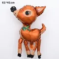 Christmas reindeer foil balloon in cartoon deer shape for holiday party decor 61x41cm - Large Standing Reindeer / 61x41cm