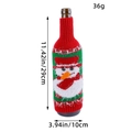 Housse de bouteille de Noël tricotée motif bonhomme de neige, 29x10cm, poids 36g - Bonhomme de Neige