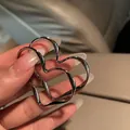 Elegant 925 silver liquid metal heart hoop earrings with a sleek polished finish - Heart Hoop Earrings (Silver Liquid Metal)