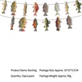 Fishing theme party bunting banner featuring 15 realistic hand-painted fish shaped cards - Fish Banner 15PCS/Pack