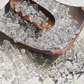 Bamboo shaped frosted clear glass beads 12x6mm for DIY jewelry making accessories - Transparent (Brushed 6x12mm)