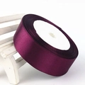 Dark purple 4cm satin ribbon roll for DIY flower wrapping and wedding decoration - Sauce Purple (83#)