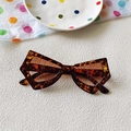 Oversized butterfly cat-eye sunglasses with tortoiseshell frames and brown lenses - Leopard Print