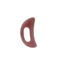 Pink resin moon-shaped guasha board with center hole for face and body massage - Small / Pink