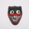 Poppy Playtime Huggy Wuggy black LED mask with red mouth for Halloween cosplay - Black