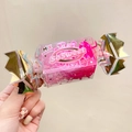 Pink elastic hair ties for girls in a sweet candy-shaped box with high elasticity - Multicolor 3