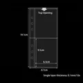 Transparent 2-pocket card sleeve pages for 3-inch photos and cards with dual-sided loading - A6 Narrow Small 2-Pocket Pages 10 Sheets 74#