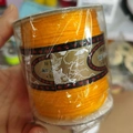 Spool of bright orange nylon cord for handmade jewelry weaving and DIY beadwork crafts - 1.0MM A-Line Large Roll / Gold Yellow