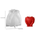 Hände halten Herz Silikonform für DIY Valentinstag Gips Kerzen Handwerk 8.1cm - Hände Halten Herz Form-Dünne Art