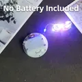 White LED light base with blue-white glowing diodes for preserved flower domes - 6.4CM Colored LED (15 Beads) / Multicolor Light