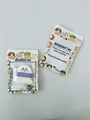 Soft marshmallow air cushion powder puff in white with a purple strap and cartoon packaging - Ghost 10 + Packaging Bag