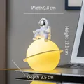 Silver Astronaut + Planet Lamp