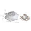 White flower petal resin silicone mold for DIY storage tray measuring 12.1x11.7 cm - Style 3 Leaf Tray