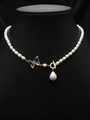 Large Natural Pearl Pendant Necklace (ALGN0276)